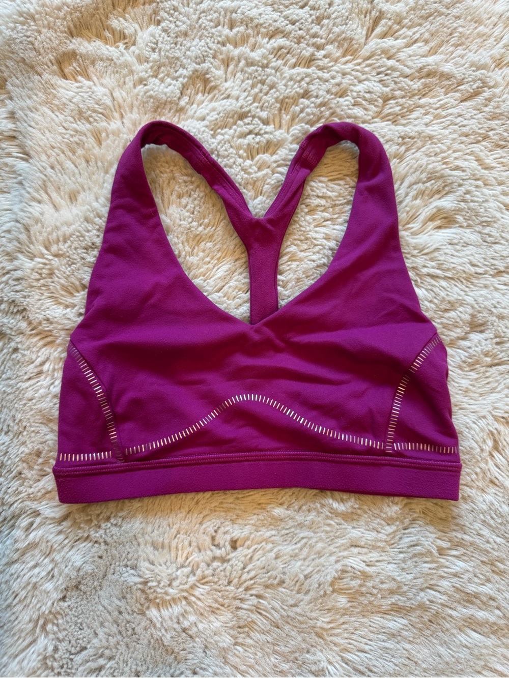 Lululemon Magenta Racerback Sports Bra